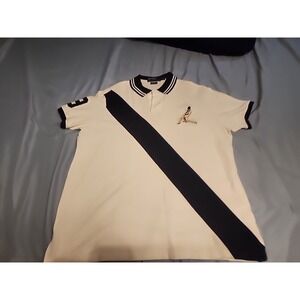 Polo Ralph Lauren Cricket Patch Collar Dress XL Rugby Stripe #3 On Sleeve